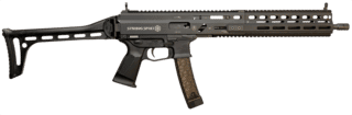 Global Ordnance STRIBOG SP9A3 9mm Luger Semi-Auto Rifle - Black - 16" - 30 Round - Folding Stock